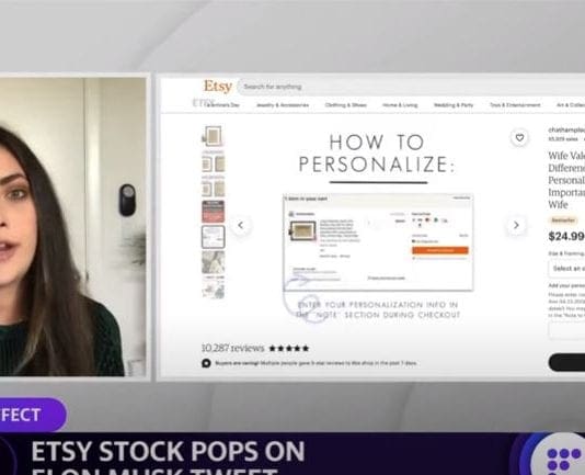 Etsy stock pops on Elon Musk tweet