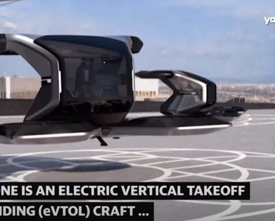 General Motors unveils single passenger drone