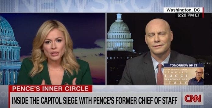 Mike Pence's former chief of staff speaks with CNN
