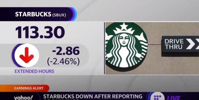 Starbucks earnings: Shares down after reporting Q2 mixed results