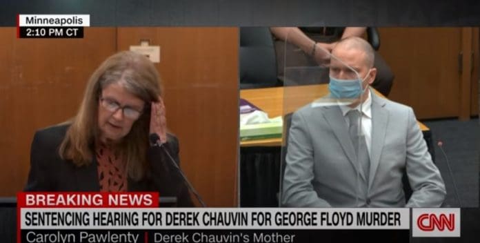 Derek Chauvin's mom speaks at sentencing