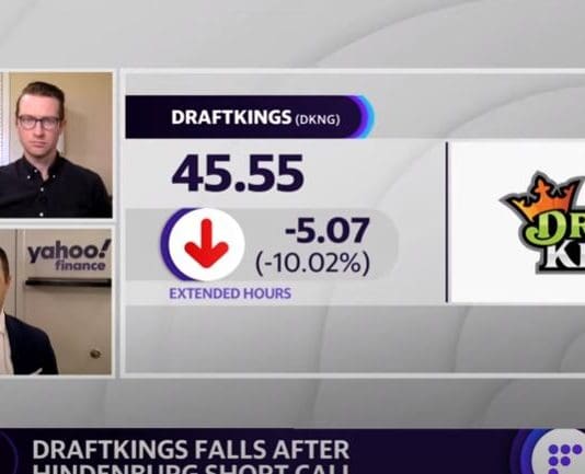 Draftkings shares fall nearly 10% after Hindenburg short call