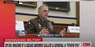 Tucker Carlson calls America's top general a stupid pig