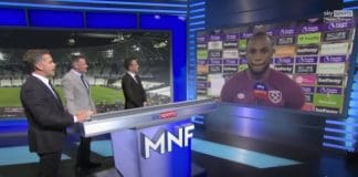 Antonio explains cut-out celeb in hilarious post-match interview!