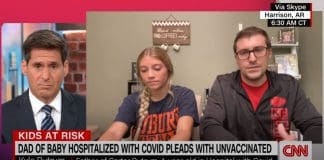 Father of infant hospitalized by Covid-19 has CNN anchor fighting back tears