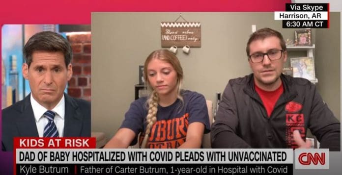 Father of infant hospitalized by Covid-19 has CNN anchor fighting back tears Father of infant hospitalized by Covid-19 has CNN anchor fighting back tears