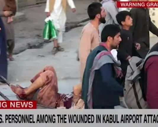 First images emerge from scene of explosion near Kabul airport