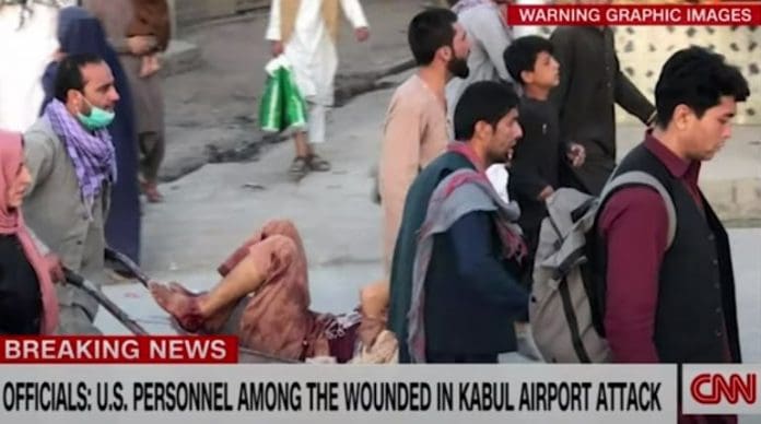 First images emerge from scene of explosion near Kabul airport