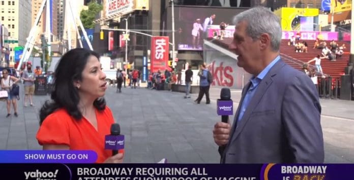 Broadway reopens, taking precautions with new protocols amid the coronavirus pandemic