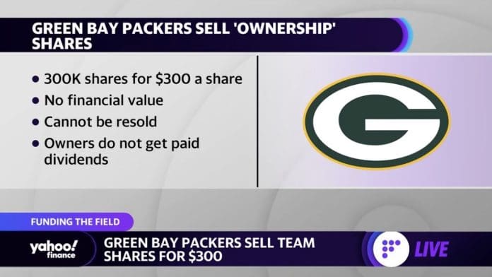 Green Bay Packers issue rare 'ownership' shares to public for $300
