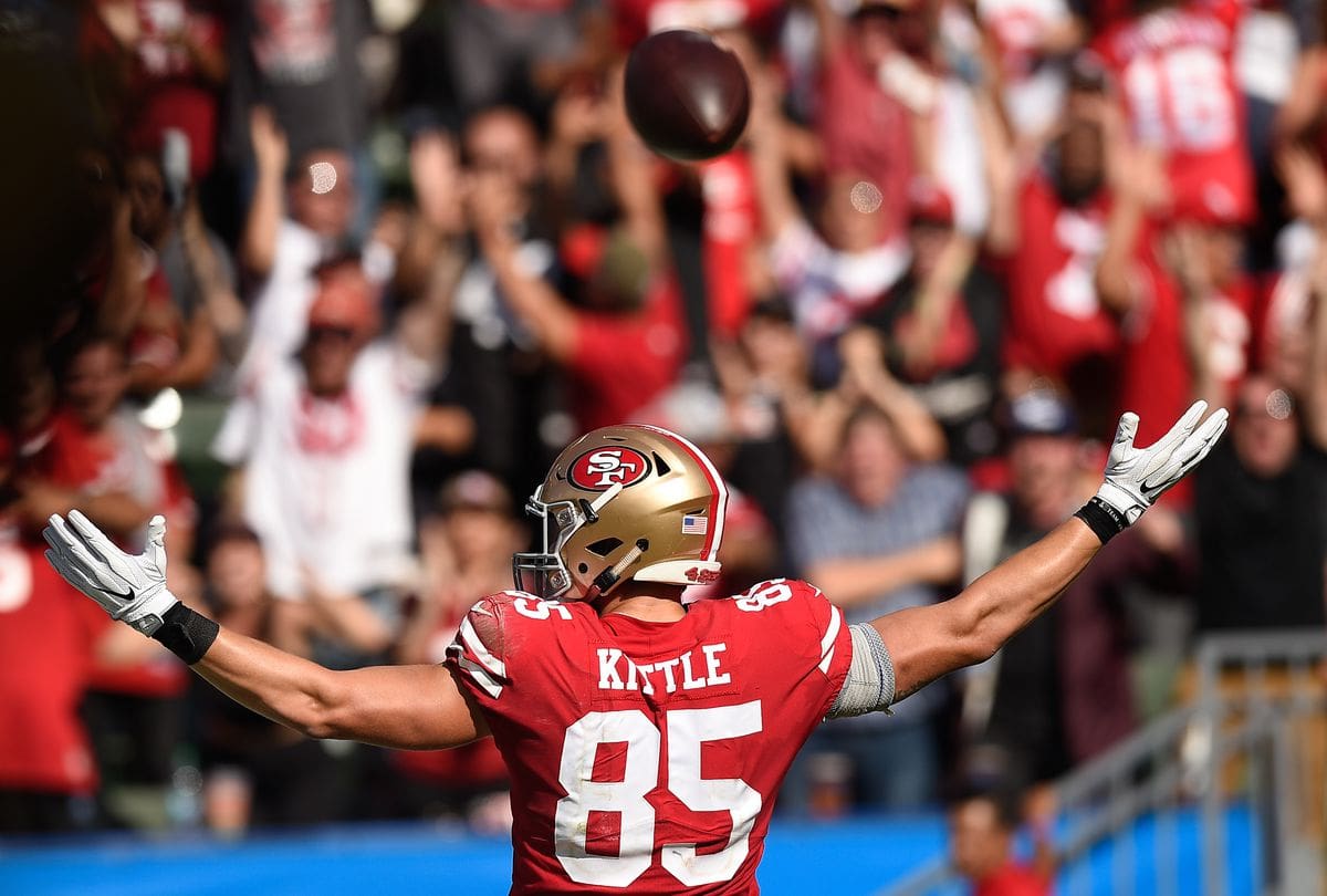 George Kittle, a tight end for the San Francisco 49ers, couldn'
